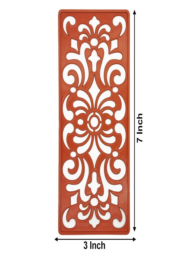 Ascension 12 Border Rangoli Making Stencils Multi Design Colorful Rangoli Making Stencils Rangoli Stencils Set for Diwali Decoration (Rectangular) - Image 5